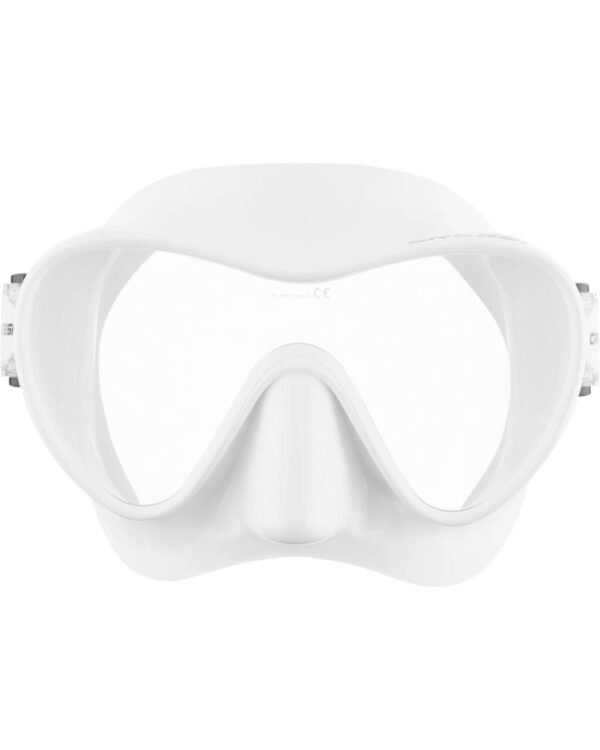 Visor Cressi F1 Frameless Buceo Snorkeling Apnea Sin-Marco Color Blanco - Image 2